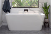 ARIA Back-To-Wall Freestanding Bath 1500/1700